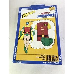 Underoos DC Comics Robin Boys Underwear Set T-Shirt Top Brief Bottom Costume